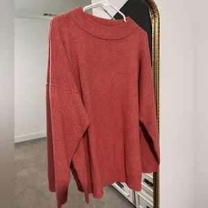 Scoop Neck Coral Sweater XL